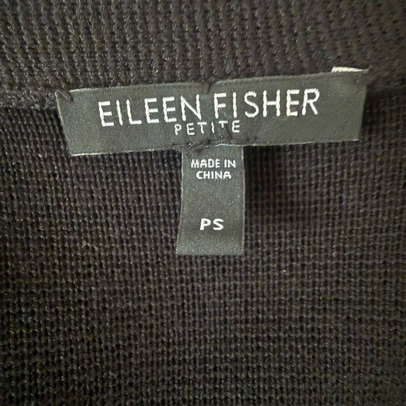 Eileen Fisher cotton silk open cardigan mid sleeves - Picture 3 of 8